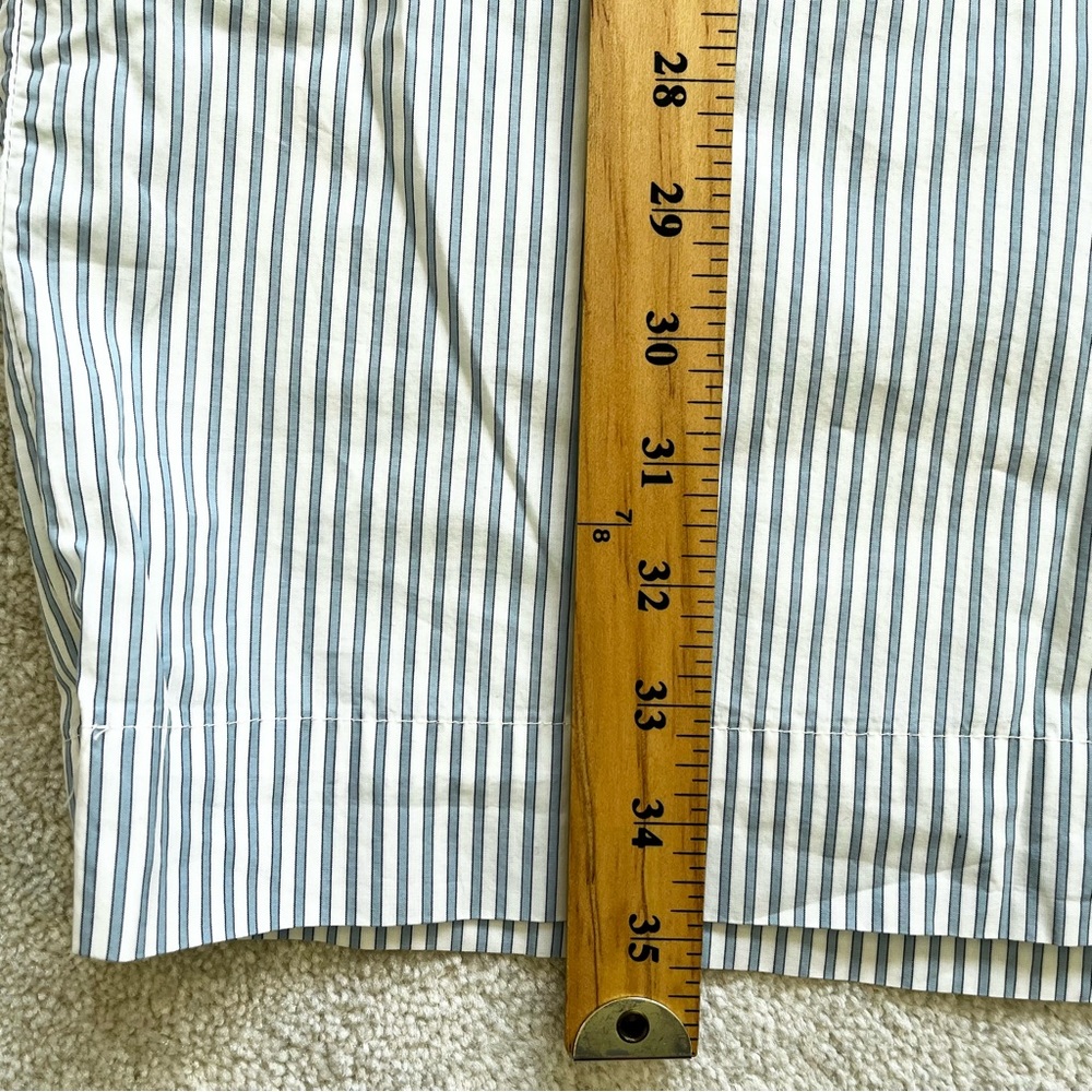 LILLY PULITZER Blue Conductor Stripe Brinkley Shirt Dress Size 6 Preppy - Picture 7 of 10